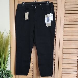 Seven7 Black High Rise Ankle Skinny Jeans